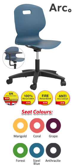 Titan Arc Height Adjustable Swivel Chair