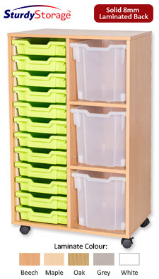 Sturdy Storage Cubbyhole Storage with 15 Variety Trays (Height 1107mm)