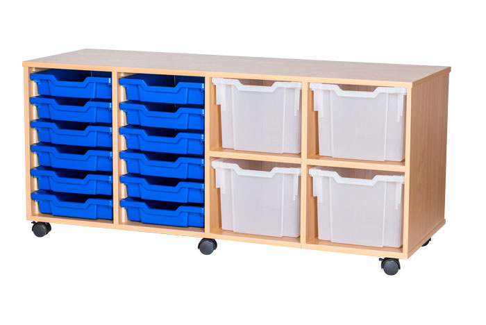 Sturdy Storage Cubbyhole Storage with 16 Variety Trays (Height 615mm)