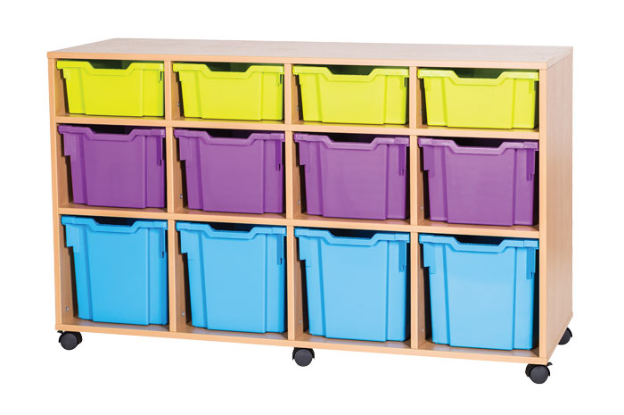 Sturdy Storage Cubbyhole Storage with 12 Variety Trays (Height 861mm)