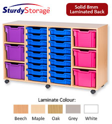 Sturdy Storage Cubbyhole Storage with 24 Variety Trays (Height 861mm)