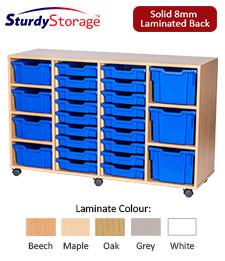 Sturdy Storage Cubbyhole Unit with 25 Variety Trays