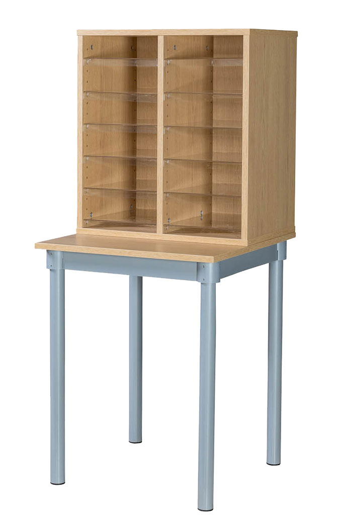 12 Space Pigeonhole Unit with Table