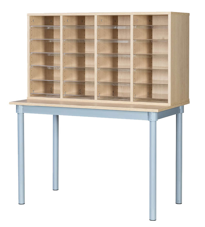 24 Space Pigeonhole Unit with Table