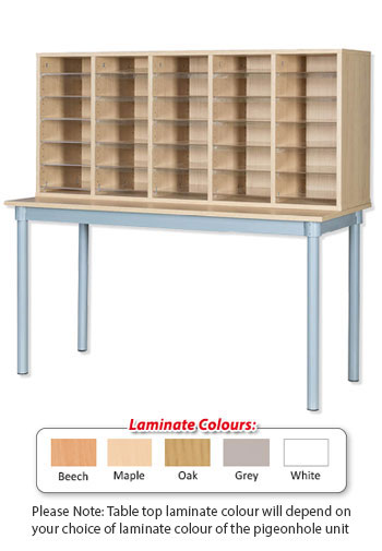 30 Space Pigeonhole Unit with Table