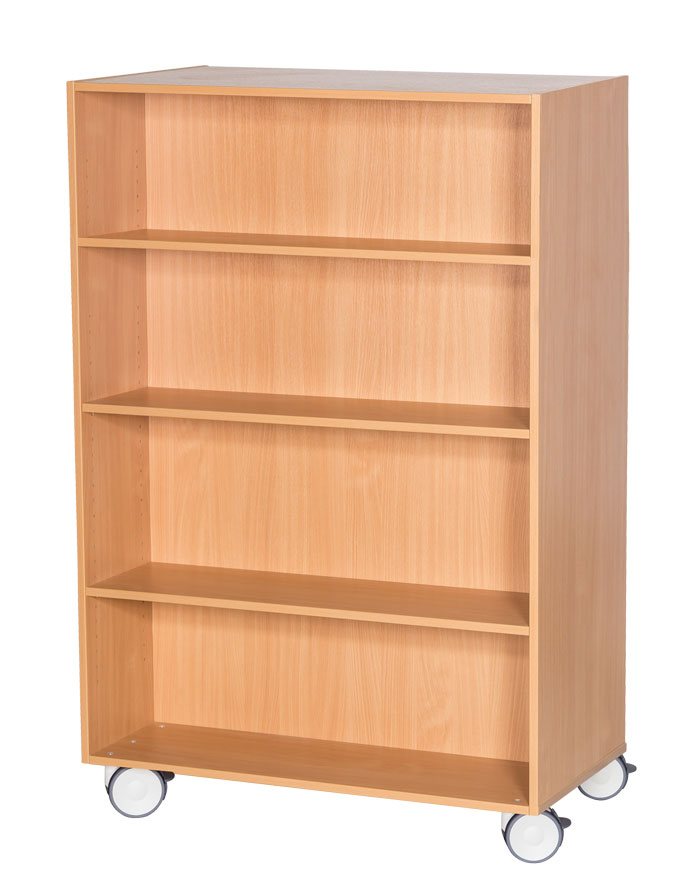 Sturdy Storage 1500mm High Mobile Double Sided Bookcase