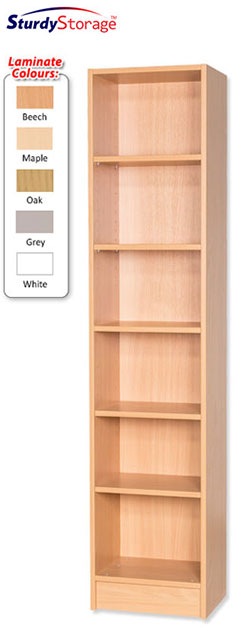 Sturdy Storage 1800mm High Narrow Bookcase