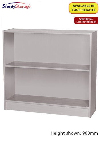 Sturdy Storage - Grey 1000mm Wide Bookcase