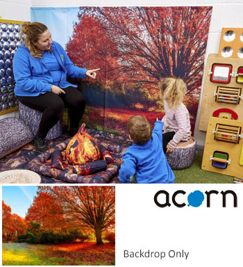 Acorn Autumn Backdrop (1430 x 2000mm)