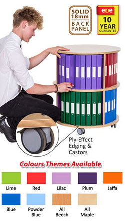 KubbyClass Library Book Carousel - 2 Tier