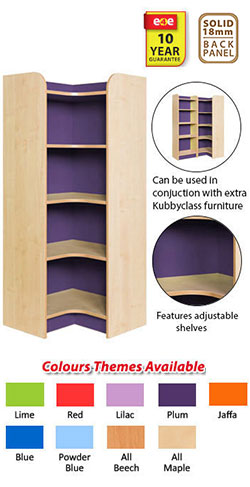 KubbyClass Library Internal Corner Bookcase