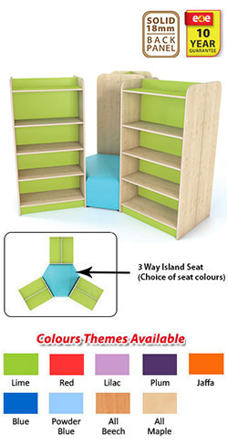 KubbyClass Library Island- Set S