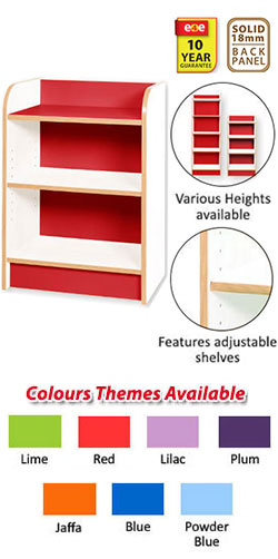 KubbyClass Slimline Library Bookcases - Polar