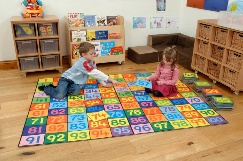 Super Giant Numbers Mat 1-100