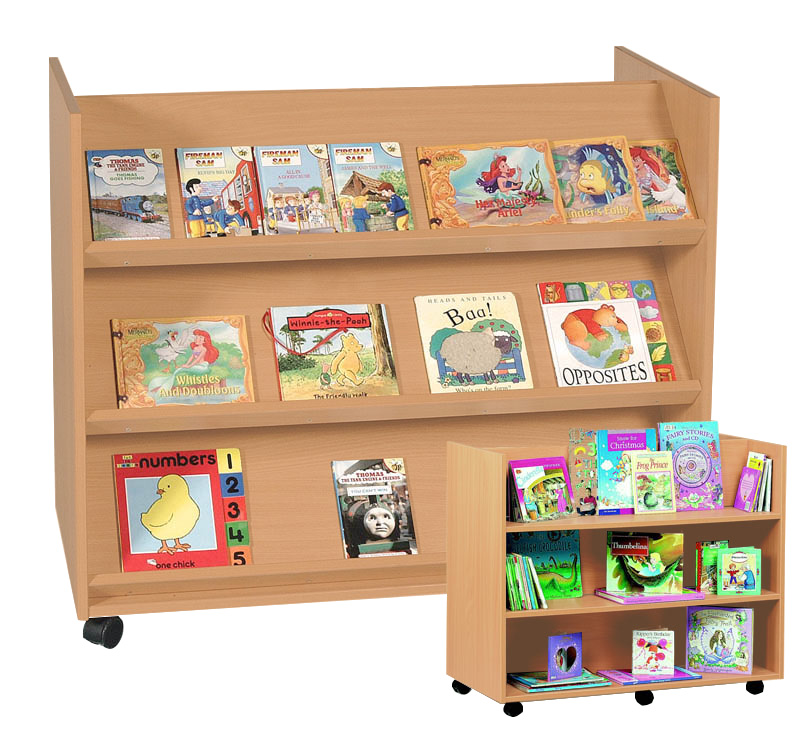 Double Sided Book Display Shelf