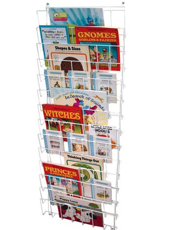 Vertical Wall Mounted Book Rack