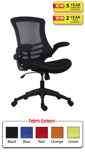 Marlos Mesh Back Office Chair With Folding Arms