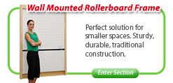 Wall Mounted Rollerboard Frame 