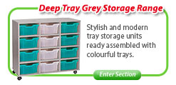 Deep Tray Grey Storage Range
