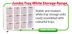 Jumbo Tray White Storage Range 