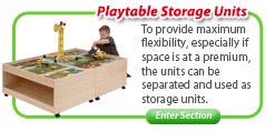 PlayTable Storage Units