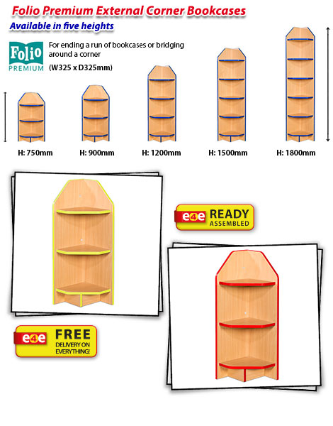 Folio External Corner Bookcase frag