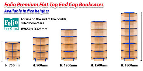 Folio Flat Top End Cap Bookcase frag