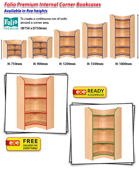 Folio Internal Corner Bookcase frag