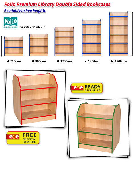 Folio Double Sided Bookcase frag