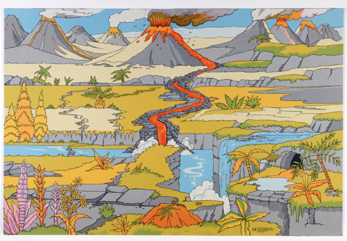 Dinosaur Landscape Playmat - 1.5m x 1m