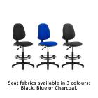 !!<<span style='font-size: 12px;'>>!!Eclipse 1 Lever Task Operator Chair With Hi-Rise Draughtsman Kit!!<</span>>!! - view 2
