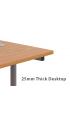 Cantilever Office Radial Desk with Pedestal (Bundle) - view 2