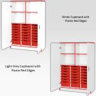 Jaz Storage Range - Triple Width Cupboard With Variety Trays And Open Storage - view 6
