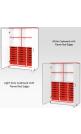 Jaz Storage Range - Triple Width Cupboard With Variety Trays And Open Storage - view 6