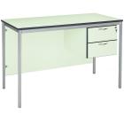 Fully Welded Teachers Desk With PU Edge - 2 Drawer Pedestal - view 3