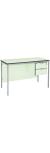 Fully Welded Teachers Desk With PU Edge - 2 Drawer Pedestal - view 3