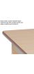 Large Rectangle Melamine Top Wooden Table - 1500 x 695mm - view 2