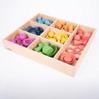 Rainbow Wooden Super Set & Wooden Sorting Tray (7 Way) - view 1