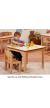 Square Melamine Top Wooden Table - 695 x 695mm - view 4