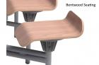 Primo Mobile Folding Table & Seating (Moderno Oak) - view 5
