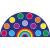 Rainbow 14 Spot Semi-Circle Carpet - 1.5m x 3m - view 5