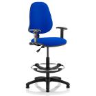 !!<<span style='font-size: 12px;'>>!!Eclipse 1 Lever Task Operator Chair With Height Adjustable Arms And Hi-Rise Draughtsman Kit!!<</span>>!! - view 1