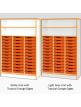 Jaz Storage Range - Triple Width Tray Unit with Top Open Storage - view 5