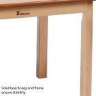 Square Melamine Top Wooden Table - 695 x 695mm - view 3