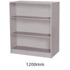 Sturdy Storage - Grey 1000mm Wide Double Sided Bookcase - view 2