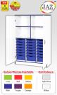 Jaz Storage Range - Triple Width Cupboard With Variety Trays And Open Storage - view 1