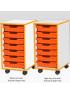 Jaz Storage Range - Single Width Shallow Tray Units - view 6