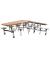 Primo Mobile Folding Table & Seating (Moderno Oak) - view 7