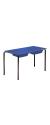 Contract Classroom Tables - Slide Stacking Rectangular Table with Spray Polyurethane Edge - With 2 Shallow Trays and Tray Runners - view 2