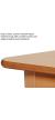 Trapezoid Melamine Top Wooden Table - 1120 x 560mm - view 2